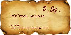 Péntek Szilvia névjegykártya